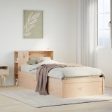 vidaXL Cadru pat fără saltea, 90x190 cm, lemn masiv de pin