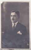 Bnk foto Portret de barbat - Foto Lux Bucuresti - anii `20, Alb-Negru, Romania 1900 - 1950, Portrete