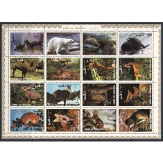 Umm Al Qiwain 1972 Mi 1130/45 bloc MNH - Animale (II)