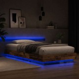 Cumpara ieftin Cadru de pat cu LED Lemn vechi 80 x 200 cm Lemn prelucrat