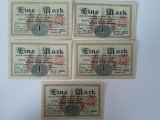 Notgeld Germania Reich eine Mark Detmold 1918 bancnote bani vechi