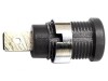 Banana Neagră 4mm 36A 1kV Aurită Poliamidă