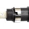Banana Neagră 4mm 36A 1kV Aurită Poliamidă