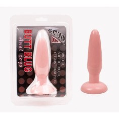 Butt Plug Anal Toys Flesh - Dop Anal din TPR Roz, 13,5 cm