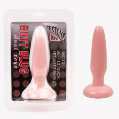 Butt Plug Anal Toys Flesh - Dop Anal din TPR Roz, 13,5 cm