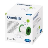 Hartmann Omnisilk Banda Adeziva Medicala, Matase, 5cm x 5m, Hipoalergenica, Respirabila, Fixare Prim Ajutor
