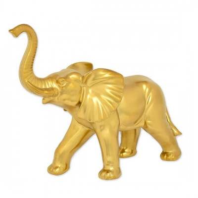 Elefant auriu-statueta din ceramica CE-20 foto