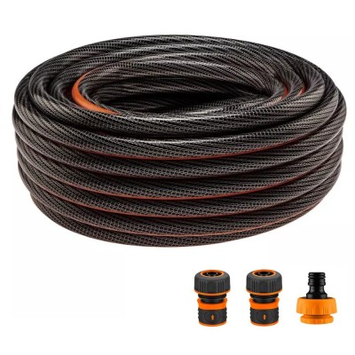 Furtun de gradina, 6 straturi, antirasucire, cu 2 cuple si adaptor, 3/4&amp;quot;, 20 m, NEO foto