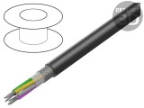 Cablu LiYCY UL 3x24AWG PVC negru 300V CPR: fără clasificare