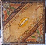 Cutie / casetă din lemn pentru țigări, pictată manual