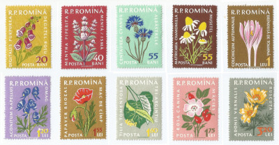 Romania, LP 485/1959, Plante medicinale, MNH foto