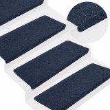 Cumpara ieftin Covorașe scări autoadezive, 15 buc., albastru, 65x24,5x3,5 cm