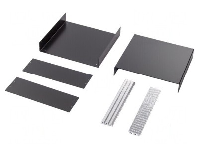 Carcasă aluminiu neagră - dimensiuni 260mm x 250mm x 90mm foto