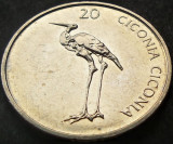 Moneda 20 TOLARI (Tolarjev) - SLOVENIA, anul 2003 *cod 1819 A, Europa