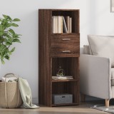 Gossi dulap inalt, stejar maro, 40x42,5x124 cm, lemn prelucrat