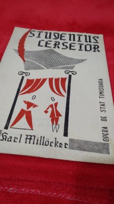 PLIANT OPERA TIMISOARA STUDENTUL CERSETOR foto