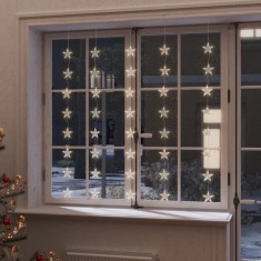 Gossi instalatie lumini tip perdea stele 200 led alb cald 8 functii