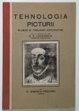TEHNOLOGIA PICTURII - PLANSE SI TABLOURI EXPLICATIVE de C. IONESCU - PASCANU , CU O PREFATA de G.G. LONGINESCU , 1930