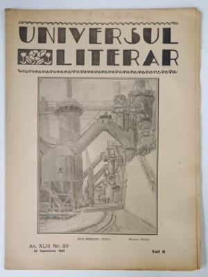 UNIVERSUL LITERAR , No. 39 , 1927 foto