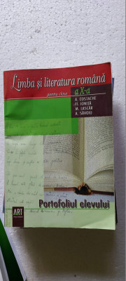 LIMBA SI LITERATURA ROMANA CLASA A X A PORTOFOLIUL ELEVULUI , LASCAR foto