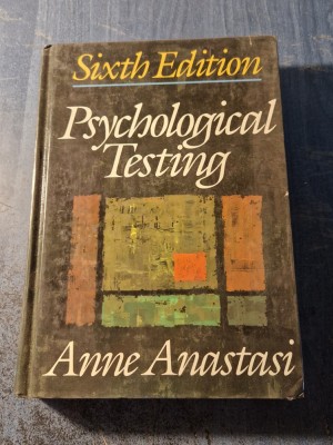 Psychological testing Anne Anastasi foto