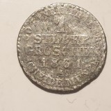 Germania Prusia 1 groschen 1861 argint William, Europa