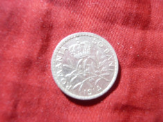 Moneda 50 Bani 1914 Carol I ,argint ,cal. AUNC foto