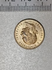 MONEDA VECHE FRANC IOS AUSTRIAE IMPERATOR 1915 foto