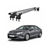Set bare transversale aluminiu cu prindere in puncte fixe compatibile Citroen C5 Mk2 2007-2017 negre sau argintii Cod: 120101 Kit 201