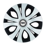 Set 4 Capace Roti Top Gri-Negru R17, Compatibil Cu Fiat