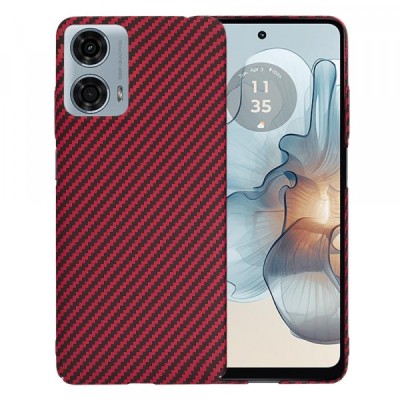 Husa pentru Motorola Moto G24 Power, Techsuit, Carbonite FiberShell, Rosie foto