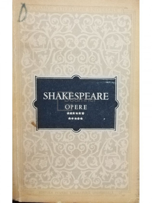 W. Shakespeare - Opere vol. XI (editia 1963)