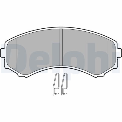 DELPHI LP1462 set placute frana,frana disc foto