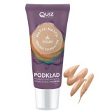 Fond de ten spuma Matte-Match Mousse Shell, Quiz Cosmetics nr 03, cu adaptare la nuanta tenului, 30ml