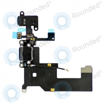 Conector de &amp;icirc;ncărcare flex negru pentru iPhone 5 foto