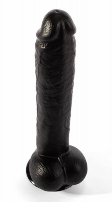 Dildo Realistic Cu Ventuza Louis, Negru, 31.5 cm foto