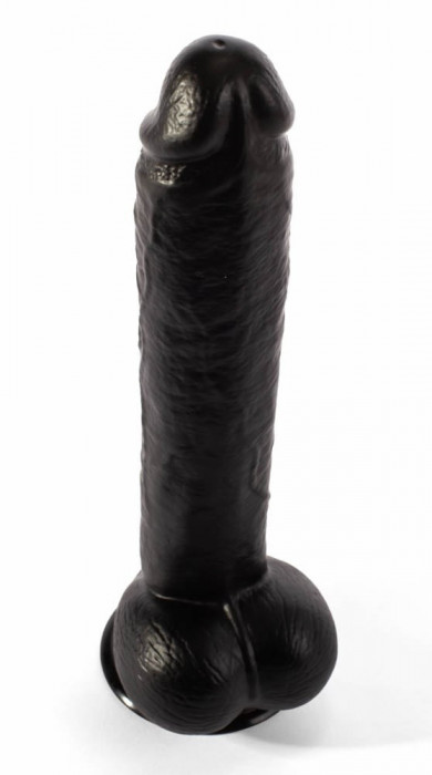 Dildo Realistic Cu Ventuza Louis, Negru, 31.5 cm