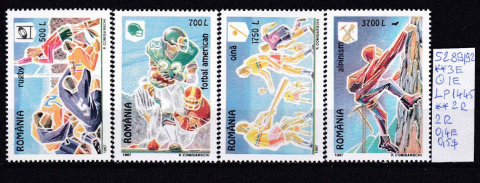 1997 Sporturi neolimpice LP1445 MNH Pret 2,3+1Lei