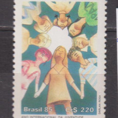 ANUL INTERNATIONAL AL TINERETULUI 1985 BRAZILIA MI.2130 MNH