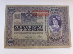 Austro -Ungaria 10.000 kronen1918 foto