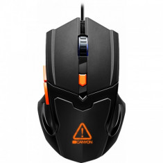 Mouse Gaming Canyon Vigil RGB USB Black Orange foto