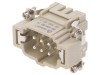 Conector HDC Degson 6 Pini, Tată, 16A, 500V, Serie DE, Policarbonat, Borna cu Arc