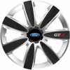 Set 4 Capace Roti GTX Carbon Gri-Negru R14, Pentru Ford, Autohelix MSA