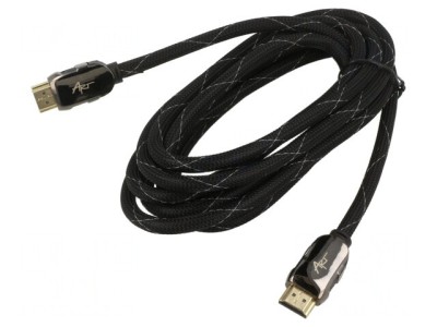 Cablu HDMI 1.4 Textil 3m Negru foto