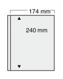 Folii pentru bancnote, carti postale, Compact 7871PA, 1 buzunar de 240 x 174 mm