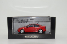 macheta opel astra coupe 2000 - minichamps, 1/43, dealer edition. foto