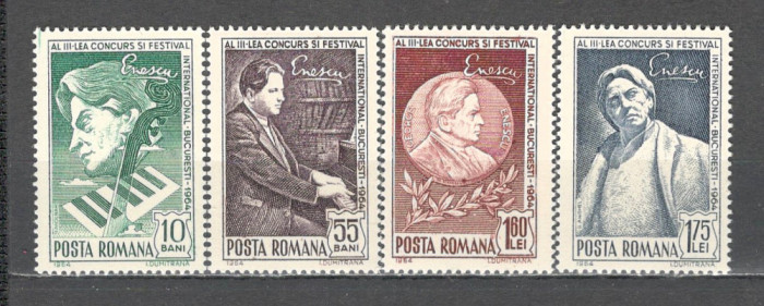 Romania.1964 Concurs international de muzica G.Enescu ZR.217