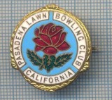 AX 306 INSIGNA BOWLING-PASADENA LAWN -BOWLING CLUB -CALIFORNIA - SUA