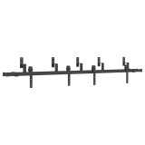 Cumpara ieftin Set feronerie pentru usi glisante, negru, 213,5 cm, otel