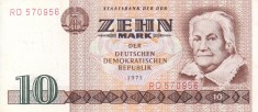 GERMANIA (DDR) 10 mark 1971 XF+!!!
